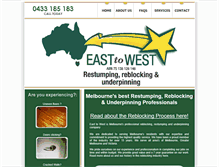 Tablet Screenshot of east2westreblocking.com.au